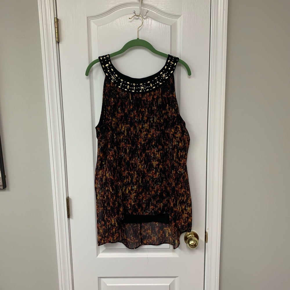 Lady’s Sleeveless Tunic Top by Notations size XL